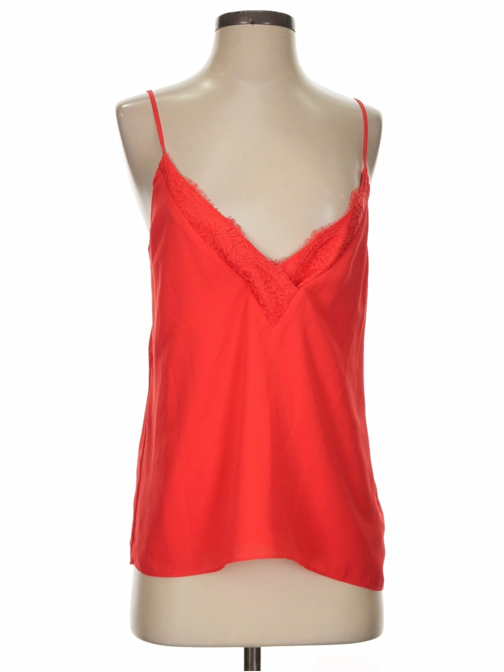 590 - Socialite Coral Spaghetti Strap Top, Size XS